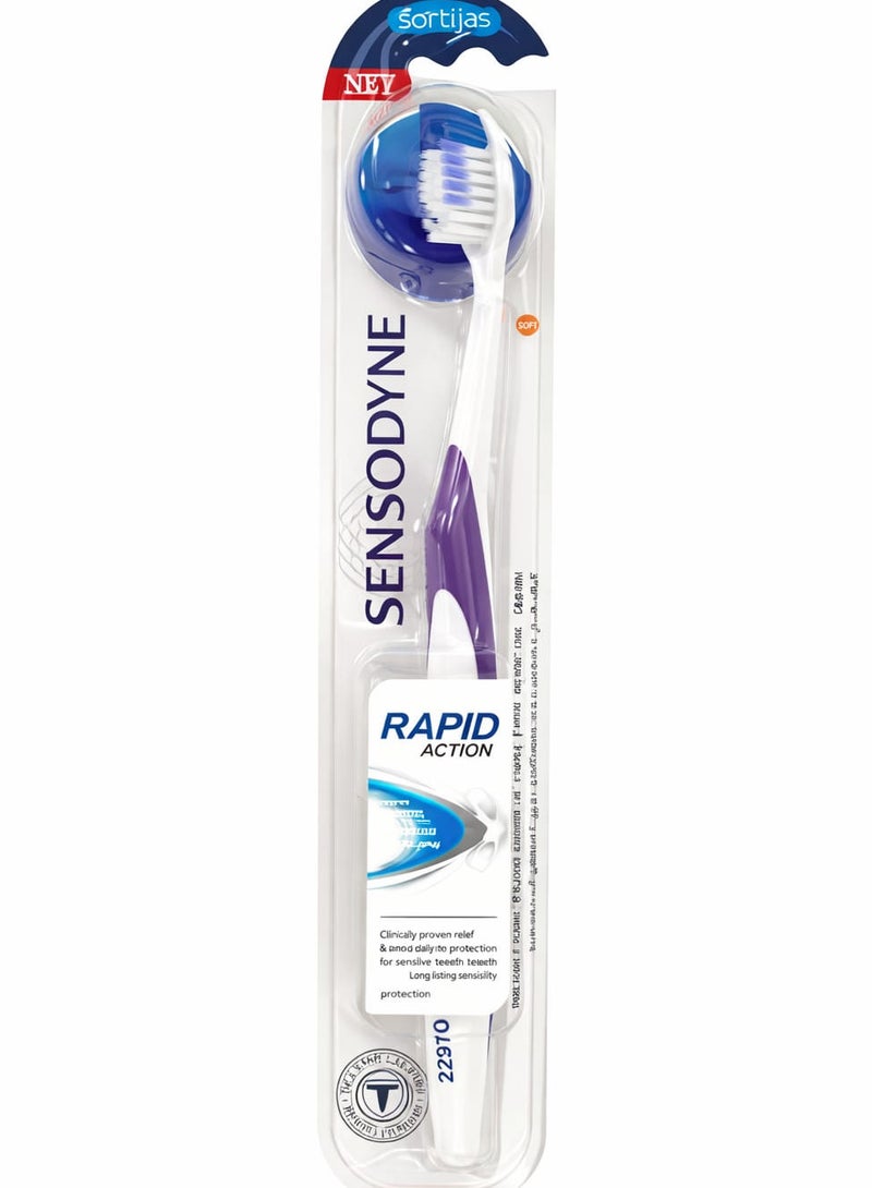 Sensodyne Soft Rapid Specially Designed For People With Sensitive Teeth Toothbrush - Image 1